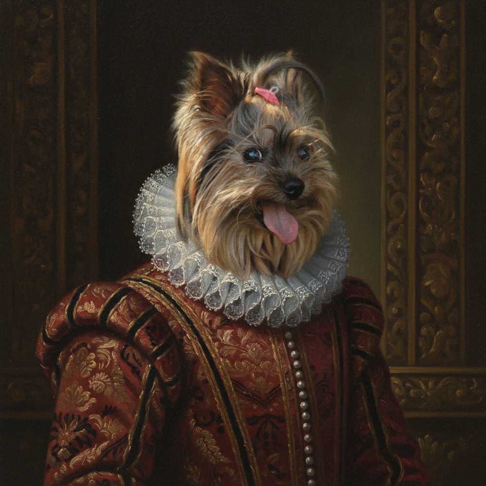 Renaissance noble dog